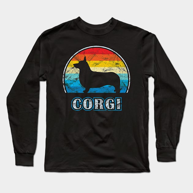 Corgi Vintage Design Dog Long Sleeve T-Shirt by millersye